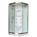 Душевая кабина Royal Bath HP 90х90 с гидромассажем задняя стенка Белая
