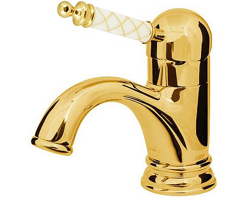 Смеситель для раковины Boheme Murano 281-MR-W Золото