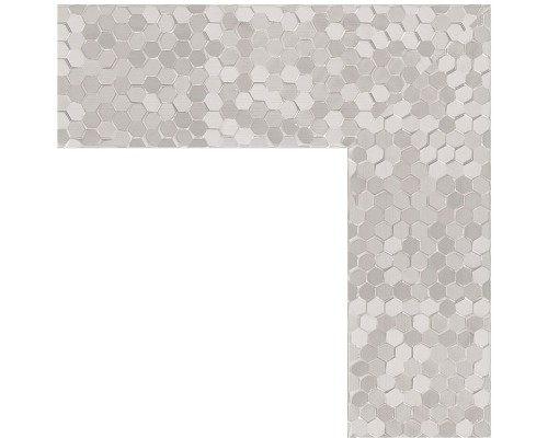 Зеркало Evoform Definite Floor 197х108 BY 6017 в багетной раме - Соты алюминий 70 мм