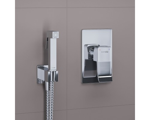 Гигиенический душ со смесителем WasserKRAFT Aller A106157 Хром