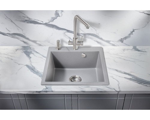 Кухонная мойка Milacio Murcia 51 Cuarzo MC.77023 Серый металлик
