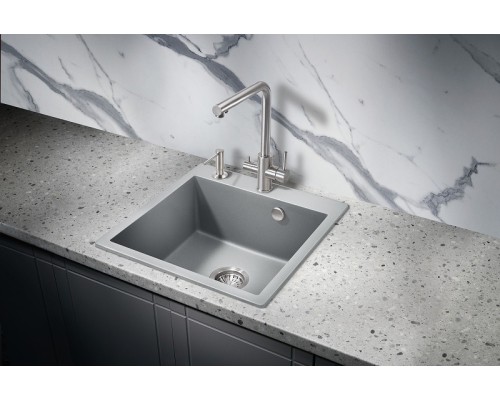 Кухонная мойка Milacio Murcia 51 Cuarzo MC.77023 Серый металлик
