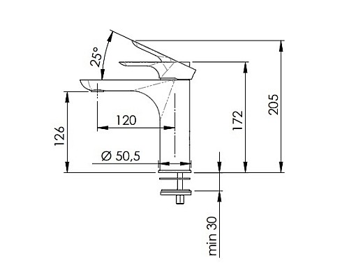 Смеситель для раковины Remer Infinity Хром