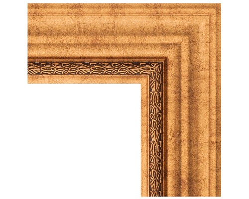 Зеркало Evoform Exclusive-G 121х96 BY 4361 с гравировкой в багетной раме - Римское золото 88 мм