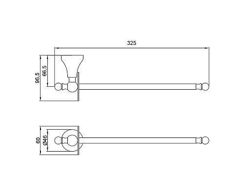 Бумагодержатель вертикальный для запасных рулонов Veragio Gialetta хром