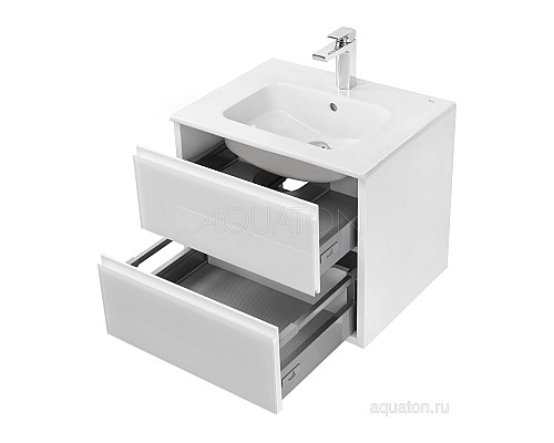 Тумба под раковину Римини 60 белый Aquaton 1A226601RN010