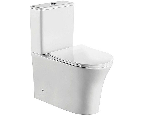 Унитаз компакт CeramaLux 1219A с бачком и сиденьем Микролифт