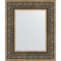 Зеркало Evoform Definite 59х49 BY 3032 в багетной раме - Вензель серебряный 101 мм