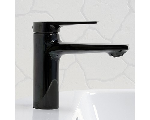 Смеситель для раковины WasserKRAFT Glan 6603 Черный глянцевый