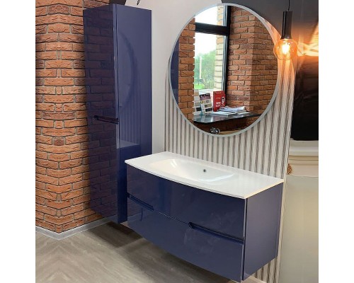 Шкаф пенал Jacob Delafon Nona 30 L EB1892LRU-G98 подвесной Темно-синий