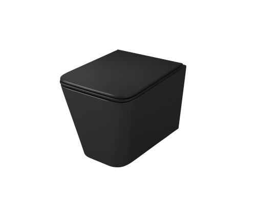 Унитаз подвесной OWL Vatter Ruta-H Matt Black с микролифтом