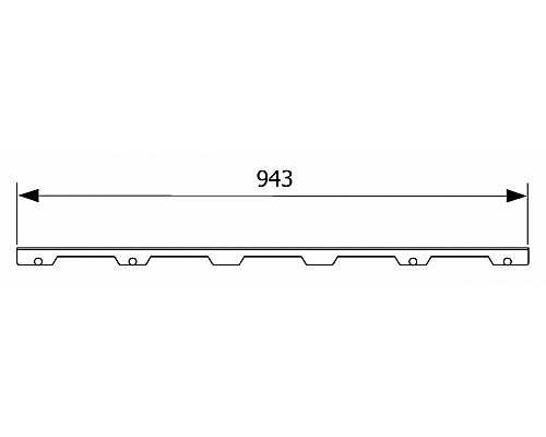 Декоративная панель TECE drainline steel II 601082
