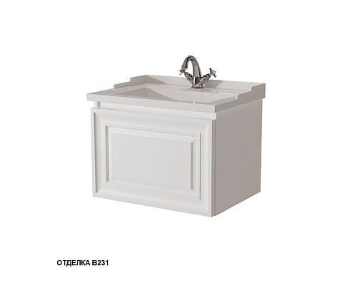 Тумба под раковину подвесная Caprigo Ponza 60 13510-В231 с ящиком