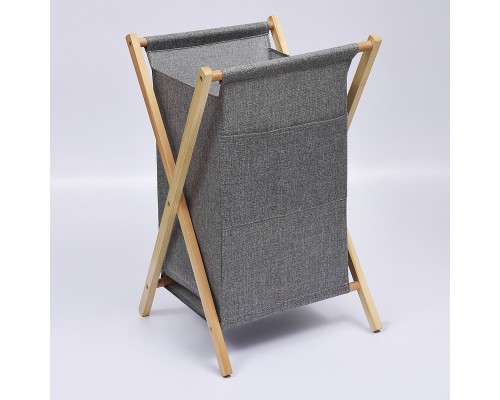 Корзина для белья WasserKRAFT Nau WB-772-L Серая