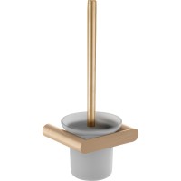 Ершик для унитаза Nofer Verona 16877.G Золото матовое