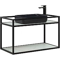 Консоль под раковину Allen Brau Liberty 90 1.33003.BB Черный браш