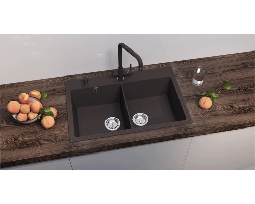 Кухонная мойка Ulgran Quartz Ruma 780-06 трюфель