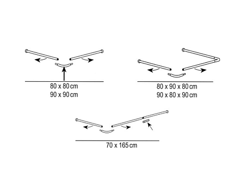 Карниз для ванны Ridder Graz 159501 Белый