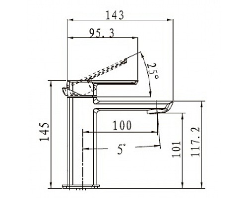 Смеситель для раковины KAISER Saga 53011
