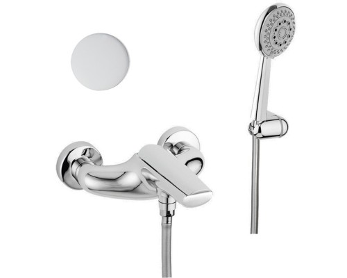 Смеситель для ванны Webert Aria AI850101844 белый