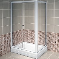 Душевой уголок Radomir Верчелли 121x84 L 1-03-1-1-0-0120 с поддоном Белый