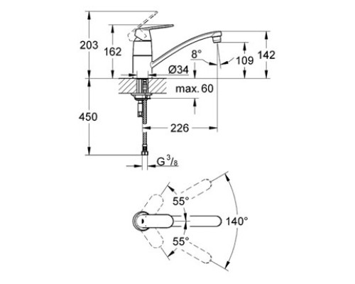 Смеситель Grohe для мойки