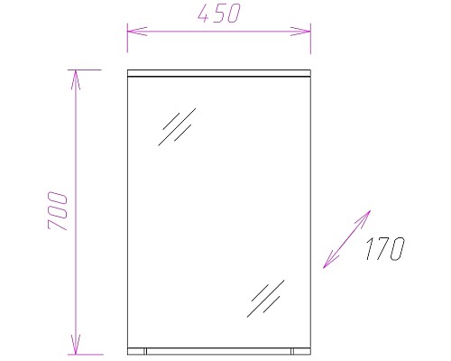 Зеркало Onika Коралл 45.01 204501 с подсветкой Белое