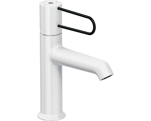 Смеситель для раковины Jacob Delafon Odeon Rive Gauche E21028-BL-00 Белый матовый Черный