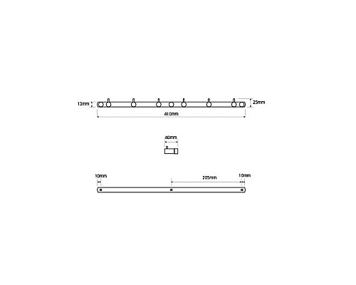 Планка с 6ю крючками Bemeta 104606112