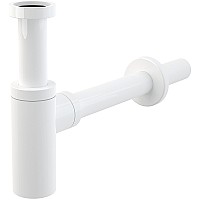 Сифон для раковины Alcaplast Design A400B Белый глянец