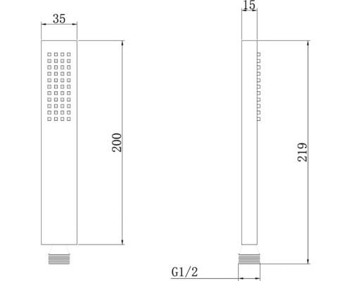 Ручной душ Abber AF0050W Белый