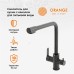 Смеситель для кухни Orange Steel Черный