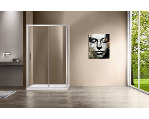 Душевой уголок Vincea Garda 150х100 VSR-1G1015CL профиль Хром стекло прозрачное