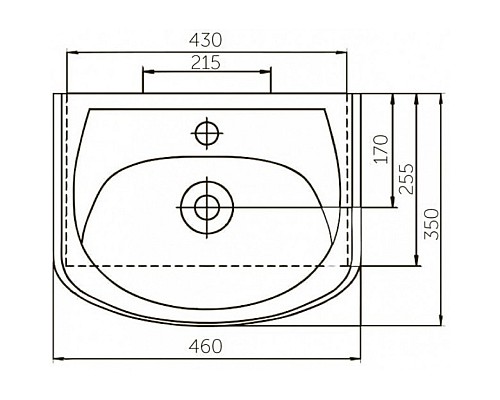 Раковина Corozo Уют 45 SD-00000088