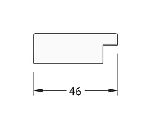 Зеркало Evoform Definite 131х71 BY 3293 в багетной раме - Серебряный дождь 46 мм