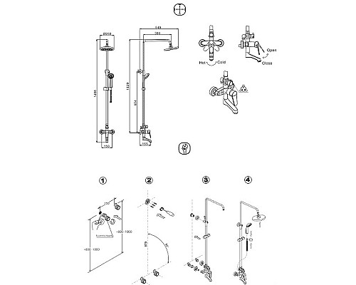 Душевая система Bravat Eco F6111147C-A-RUS Хром