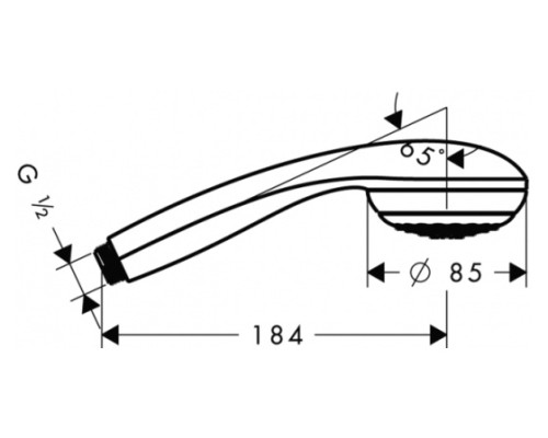 Душевая лейка Hansgrohe Crometta 85 Green 28561000