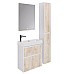 Шкаф пенал Dreja Slim 30 99.0504 Дуб кантри Белый глянец