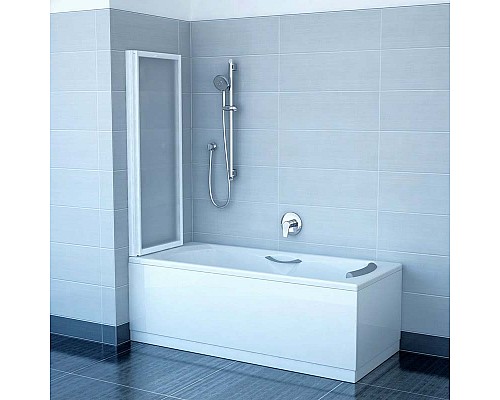 Шторка для ванны Ravak VS2 796M0100Z1 105 белая прозрачный