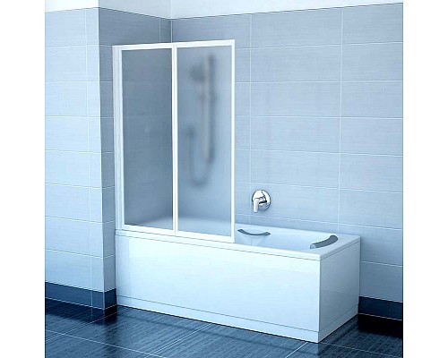 Шторка для ванны Ravak VS2 796M0100Z1 105 белая прозрачный