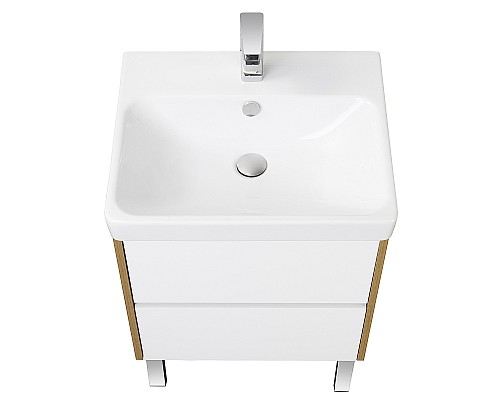 Тумба под раковину Aquaton Сканди 55 1A251701SDZ90 подвесная Белый Дуб рустикальный