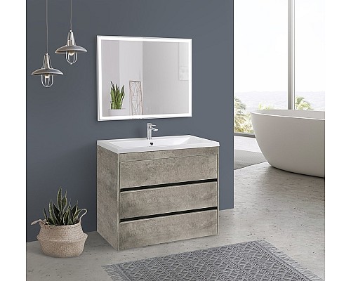 Тумба под раковину Art&Max Family-900-3C-PIA-CV Цемент