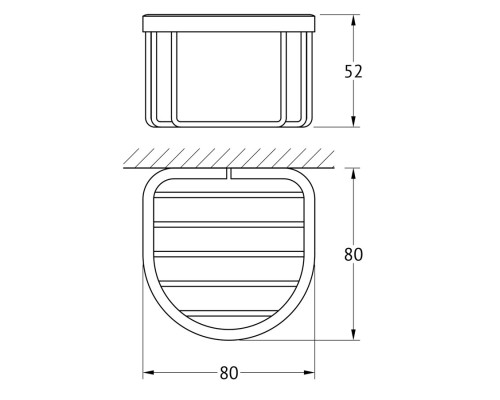 Держатель универсальный (хром) FBS RYN 038 
