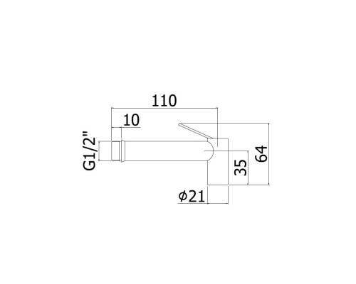 Гигиенический душ Paffoni Tweet Round ZDOC120NO черный