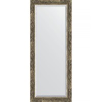 Зеркало Evoform Exclusive 143х58 BY 3538 с фацетом в багетной раме - Старое дерево с плетением 70 мм