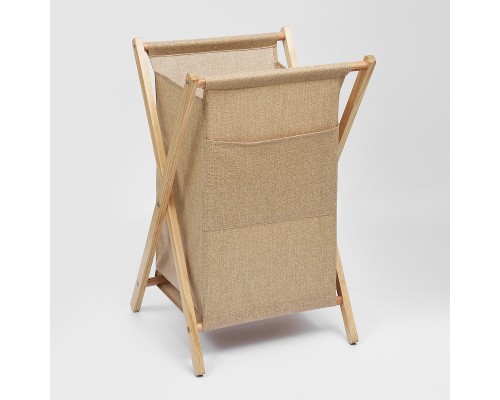 Корзина для белья WasserKRAFT Nau WB-771-L Бежевая