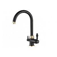 Смеситель для кухни ZORG Steel Hammer SH 723 BLACK BR