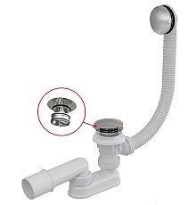 Слив-перелив ALCAPLAST 60 см. A504CKM хром