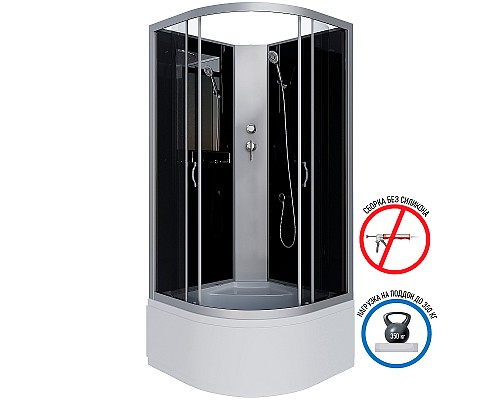 Душевая кабина Niagara Classic 100x100 NG-2509-14BK без гидромассажа