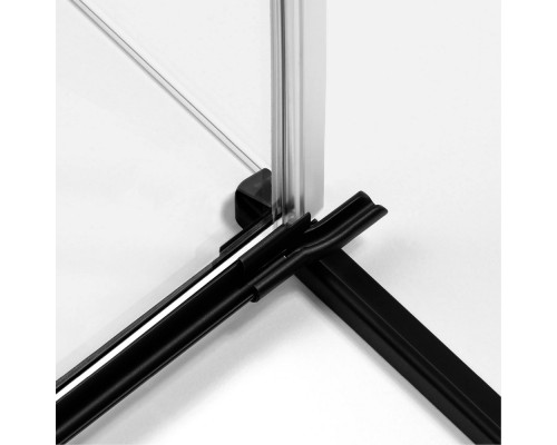 Душевое ограждение NEW TRENDY AVEXA BLACK 80x80x200 (черный)